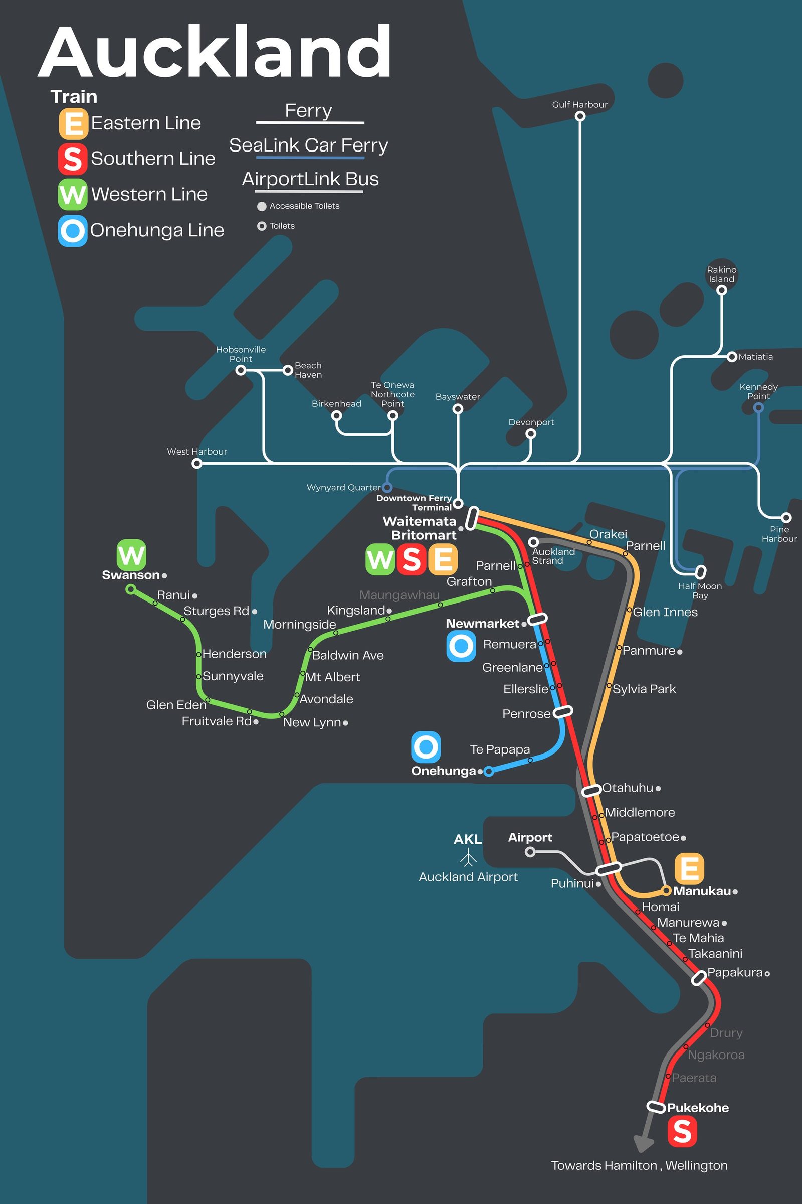 Metliner 的奧克蘭路線圖