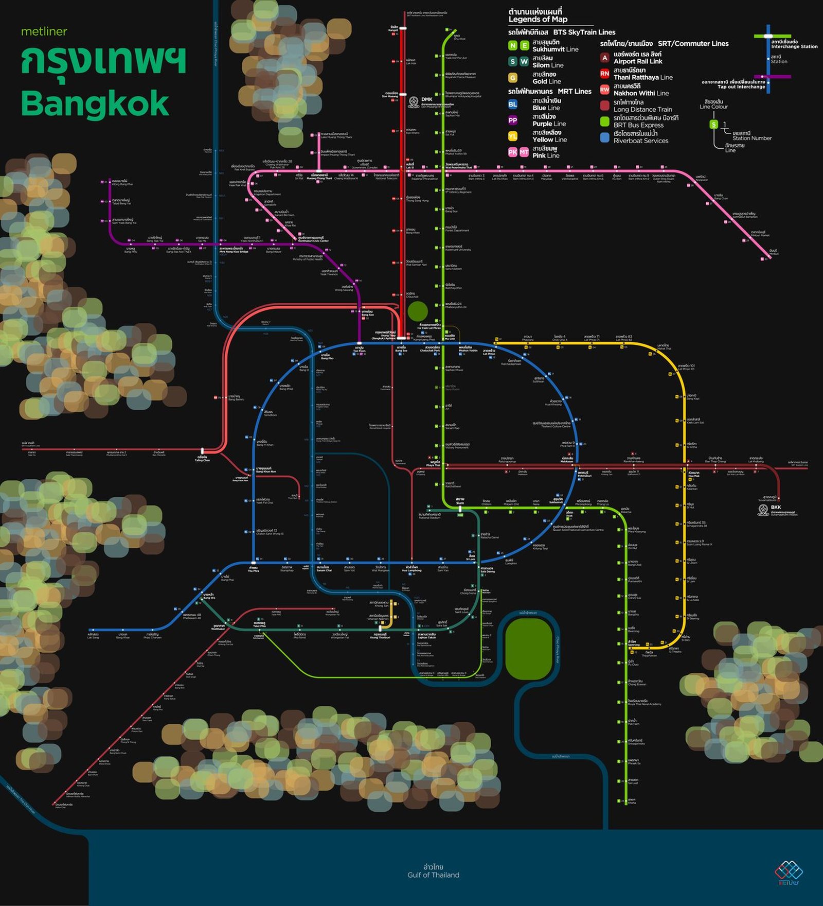 Metliner 的曼谷路線圖