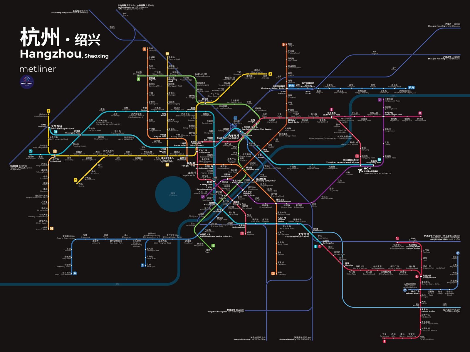 Metliner 的杭州路線圖