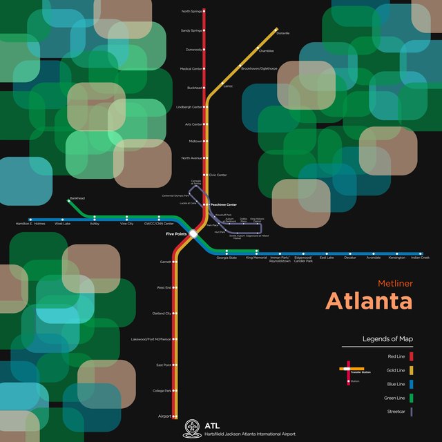 亞特蘭大 metro map