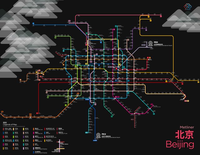 北京 metro map