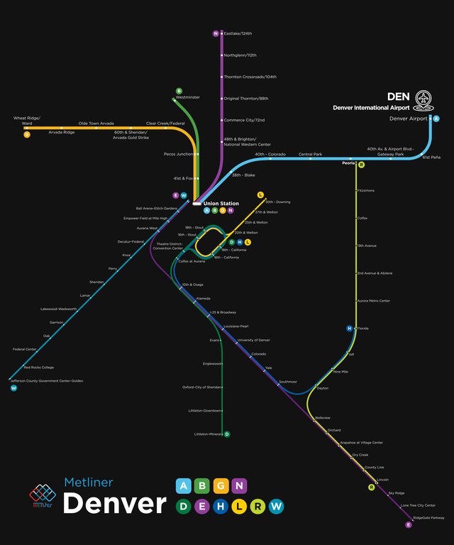 Denver metro map