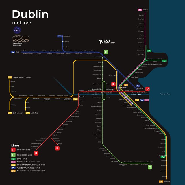 Dublin metro map