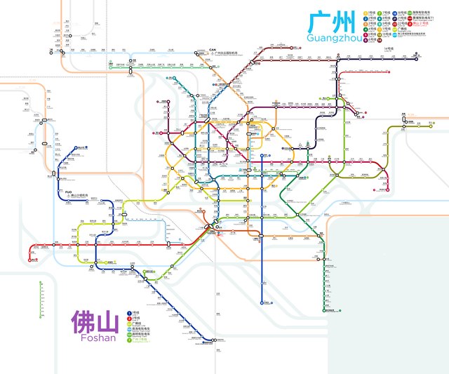Guangzhou metro map