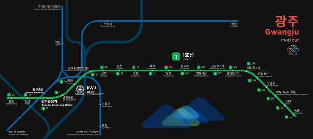 Gwangju metro map