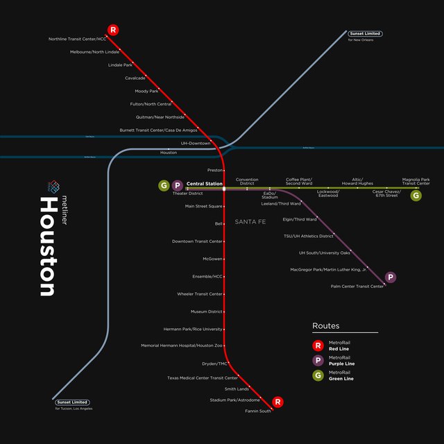 Houston metro map