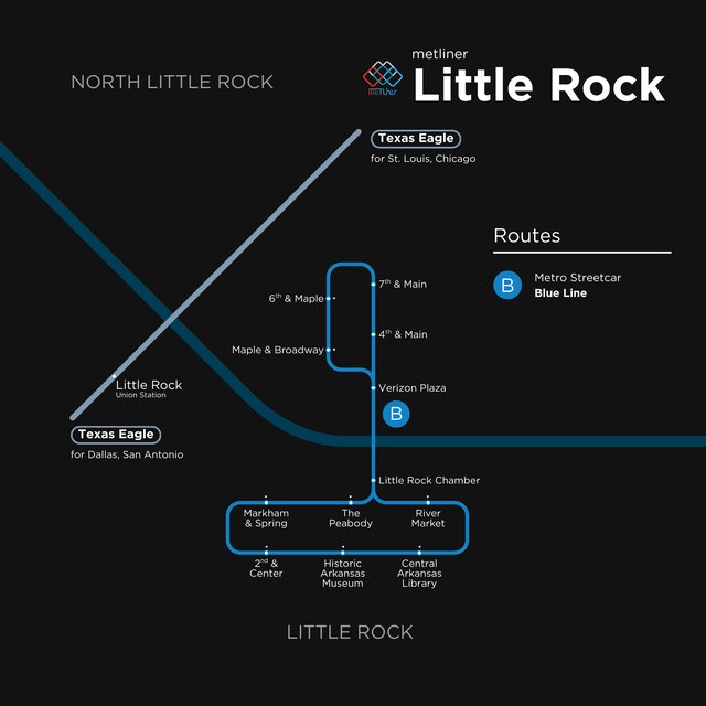 Little Rock metro map