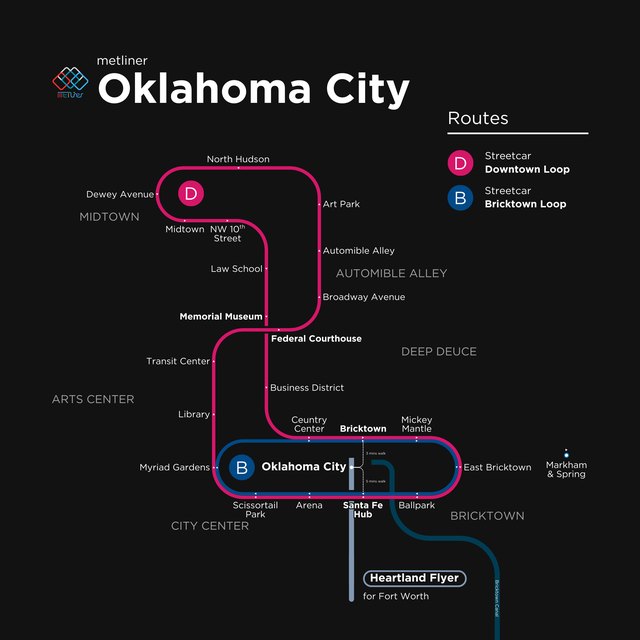 Oklahoma City metro map