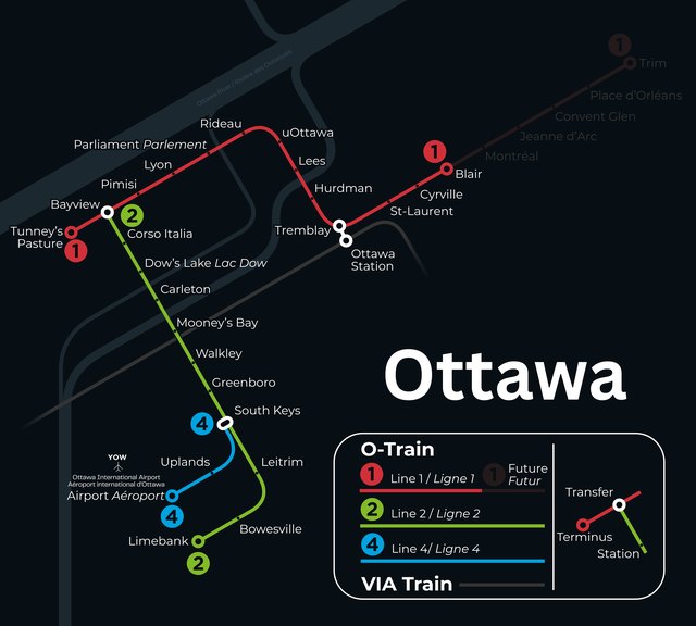 Ottawa metro map