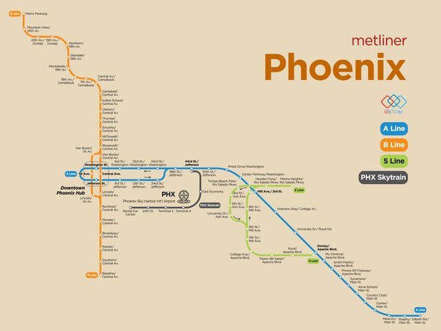 Phoenix metro map