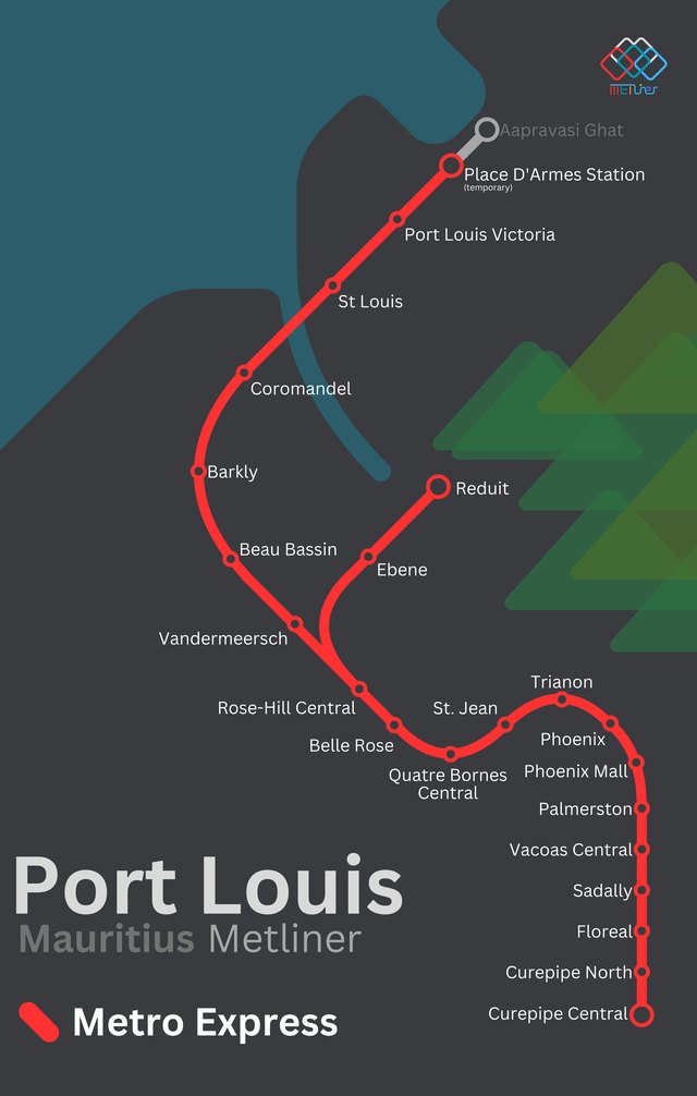 Port Louis metro map