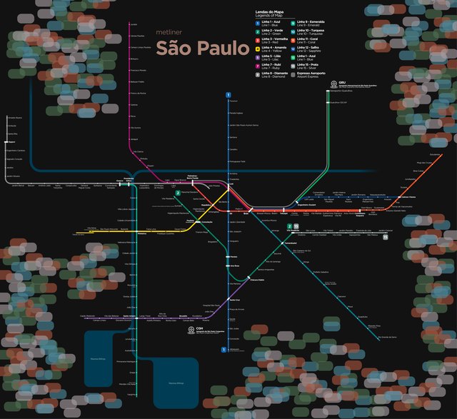 São Paulo metro map