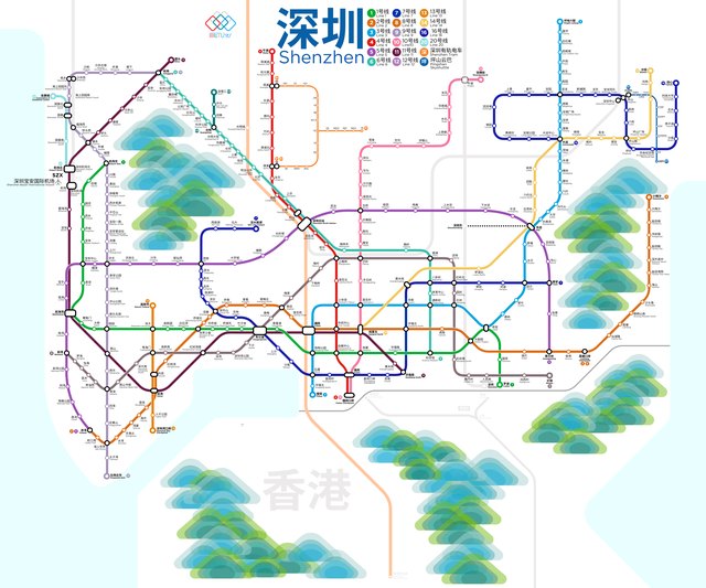 Shenzhen metro map