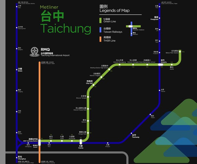 Taichung metro map
