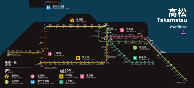 Takamatsu metro map